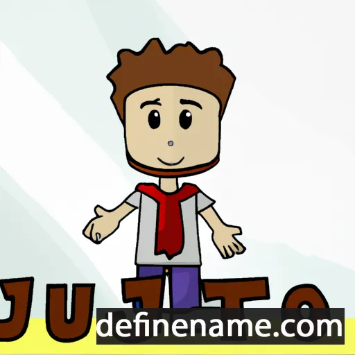 cartoon of the name Justo