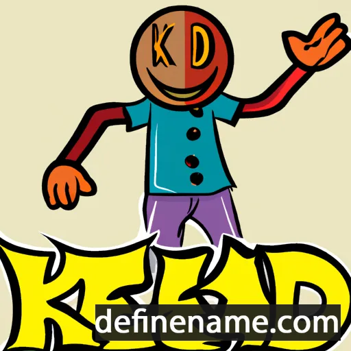 cartoon of the name Kadek