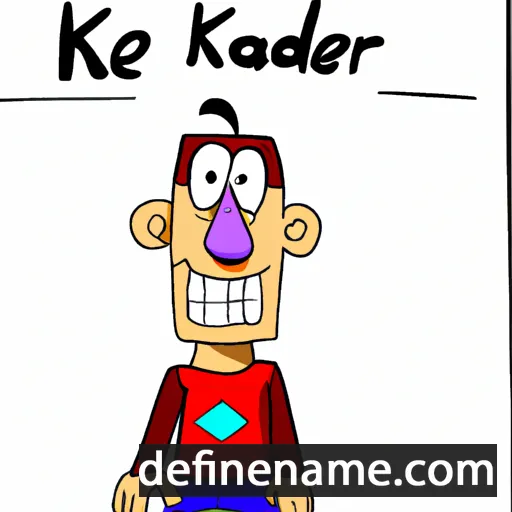 cartoon of the name Kader