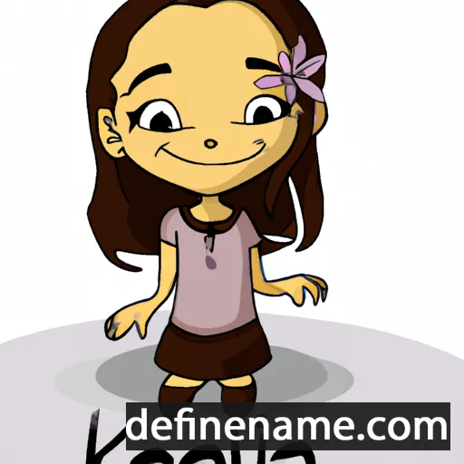 cartoon of the name Kaila