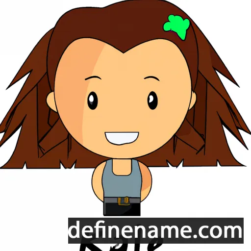 cartoon of the name Kailee