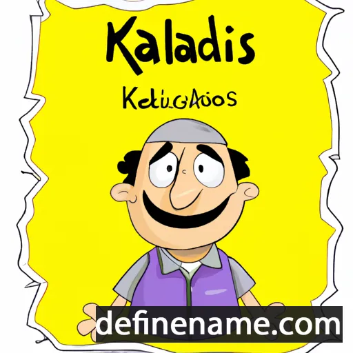 cartoon of the name Kalidas