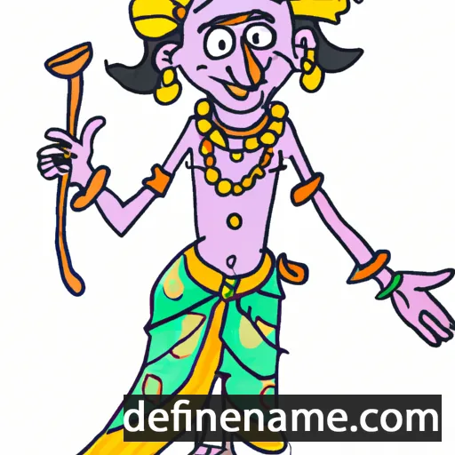 cartoon of the name Kalidasa