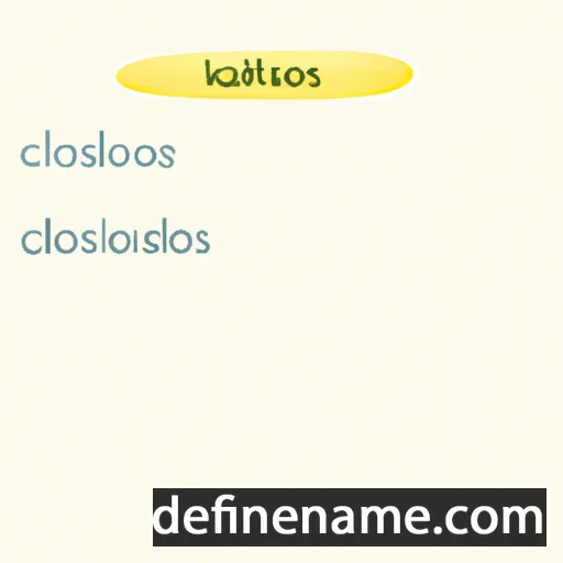 cartoon of the name Kallisto