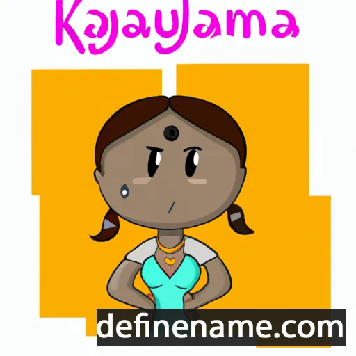 cartoon of the name Kalyana