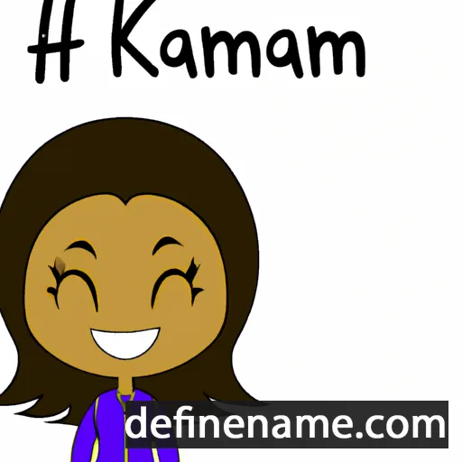 cartoon of the name Kamryn