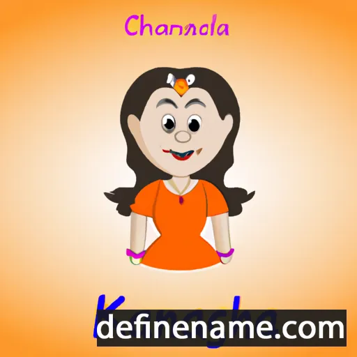 cartoon of the name Kanchana