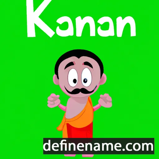 cartoon of the name Kannan