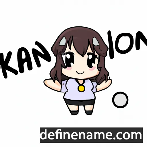 cartoon of the name Kanon