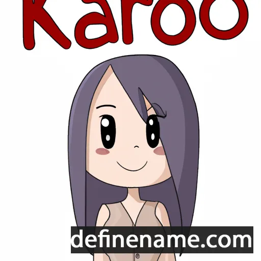 cartoon of the name Kaori