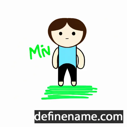 cartoon of the name Mi-jin