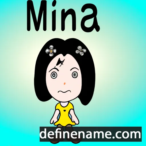 cartoon of the name Mi-Na