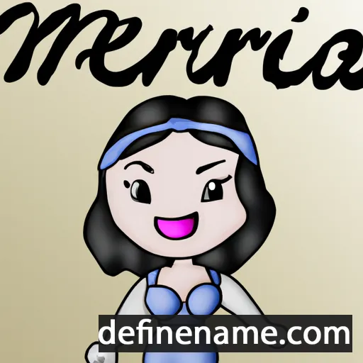 cartoon of the name Mínerva