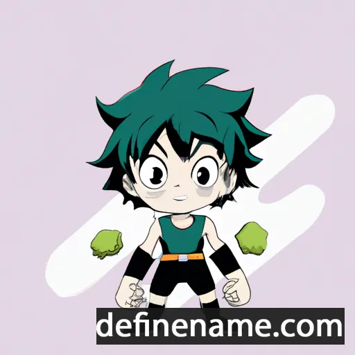 Midoriya cartoon