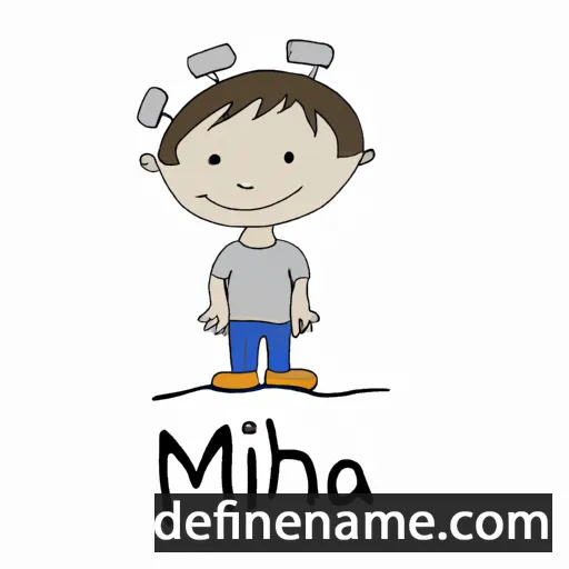 cartoon of the name Miha