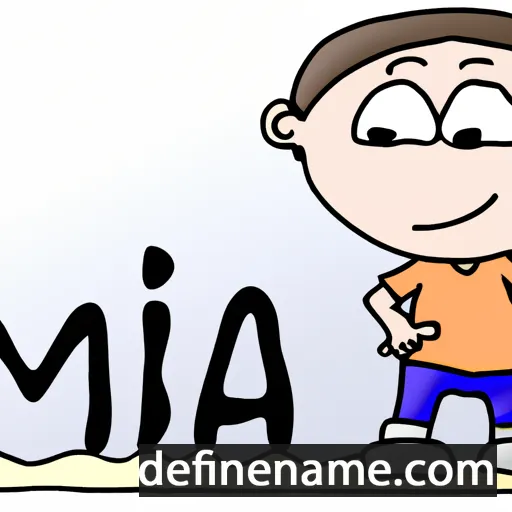 cartoon of the name Miha