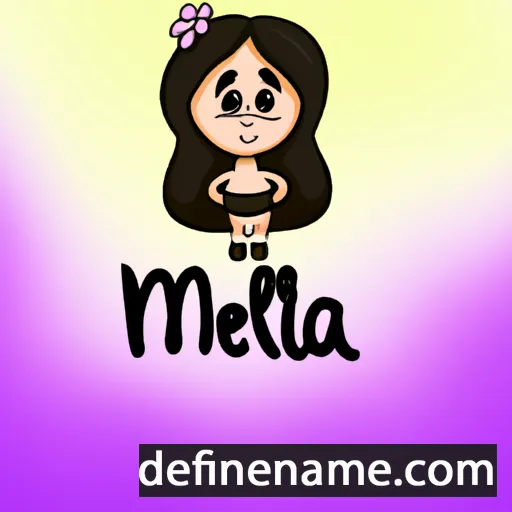 cartoon of the name Mihaéla