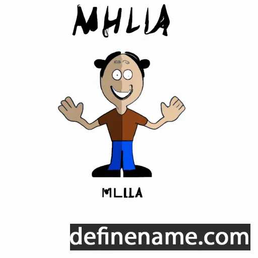 cartoon of the name Mihal