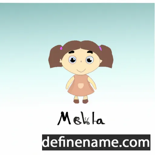 cartoon of the name Mihela