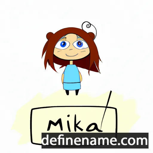 cartoon of the name Mihka