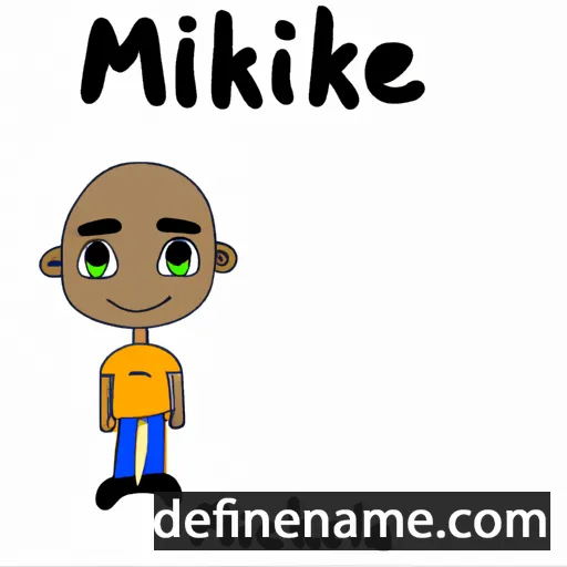 cartoon of the name Mikaeel