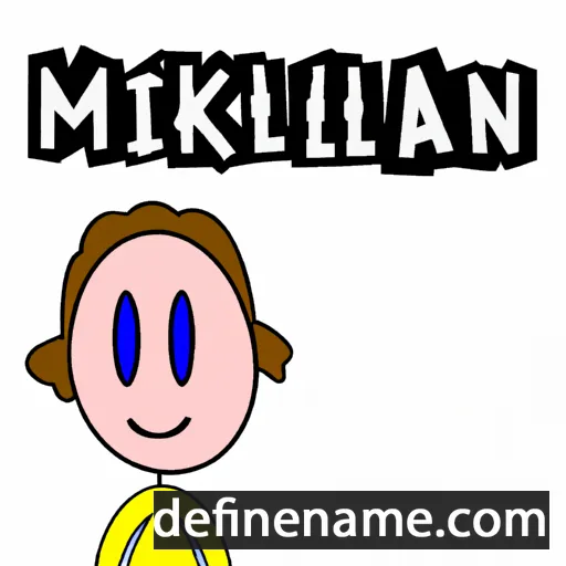 cartoon of the name Mikaelin