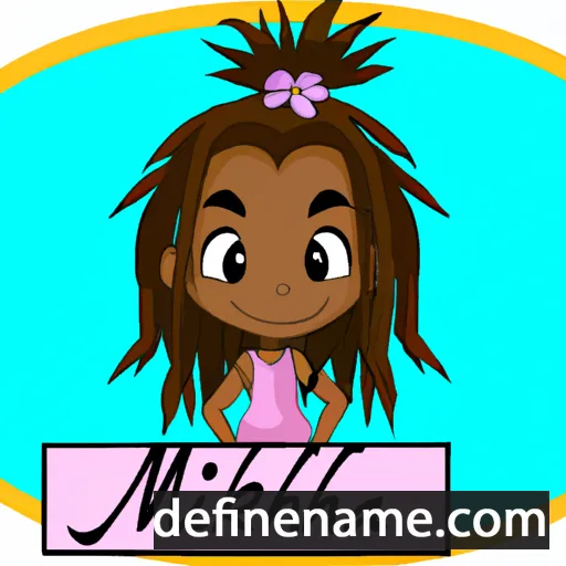 cartoon of the name Mikaiah