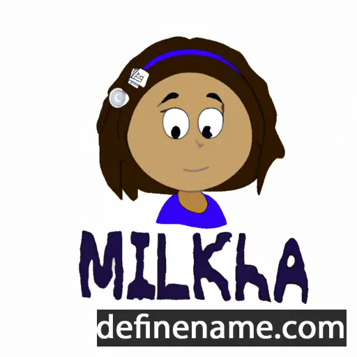 cartoon of the name Mikalah