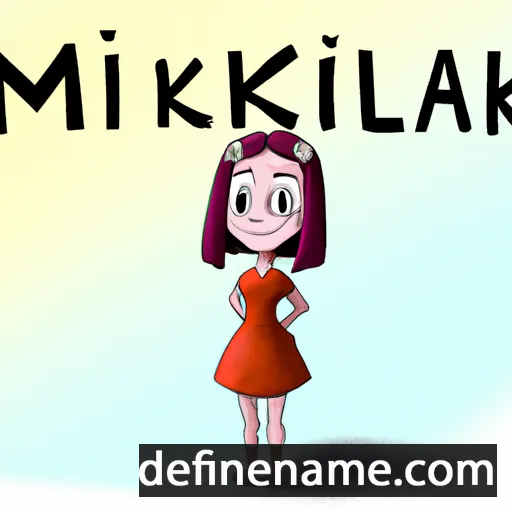 cartoon of the name Mikalina