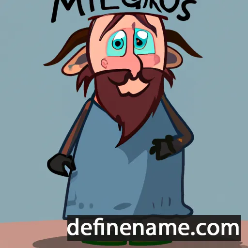 cartoon of the name Mikalojus