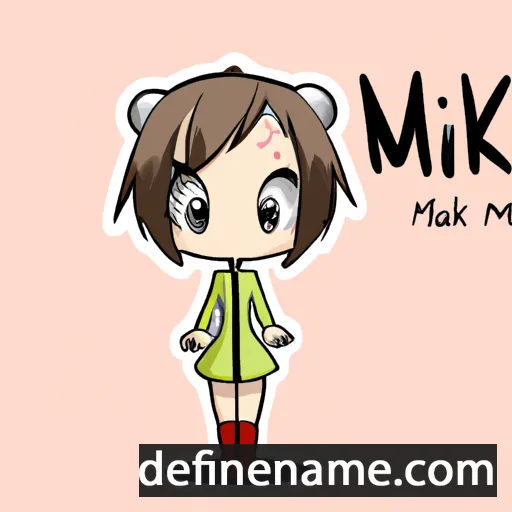 cartoon of the name Mikaru