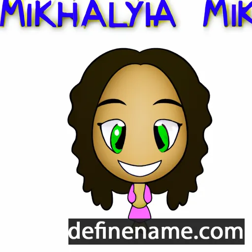 cartoon of the name Mikaylah