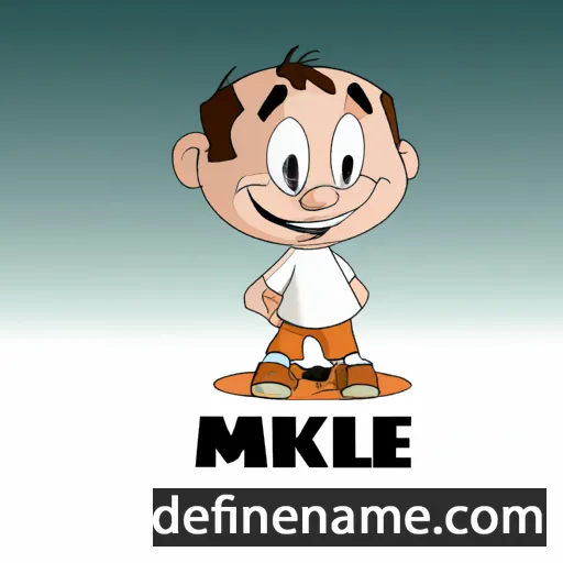 cartoon of the name Mikele