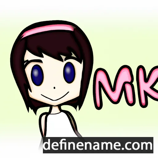 cartoon of the name Miki