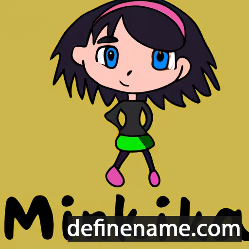 cartoon of the name Mikina