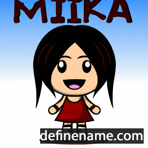 cartoon of the name Mikira