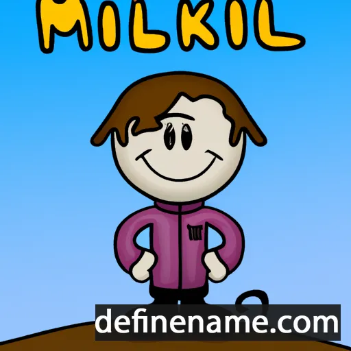 cartoon of the name Mikkjel