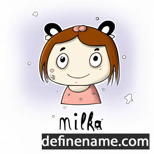 cartoon of the name Miłka