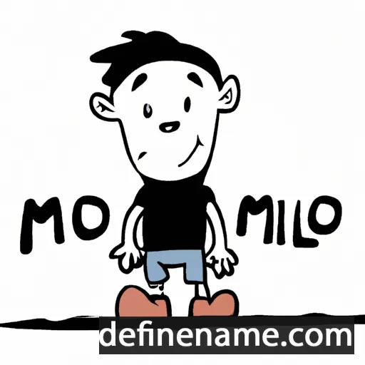 cartoon of the name Miłomir