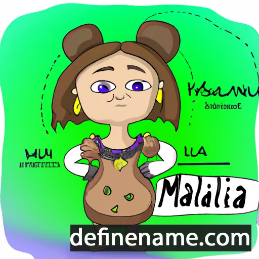 cartoon of the name Milaiai