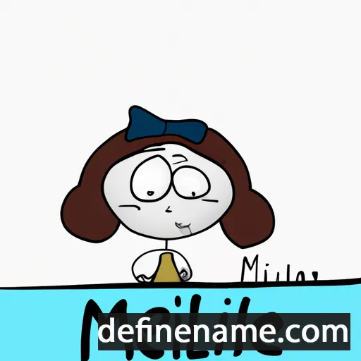 cartoon of the name Milène