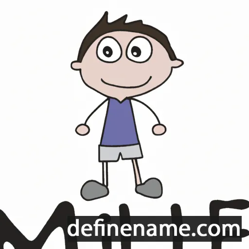 cartoon of the name Mile