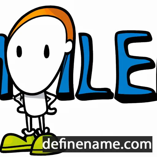 cartoon of the name Mile