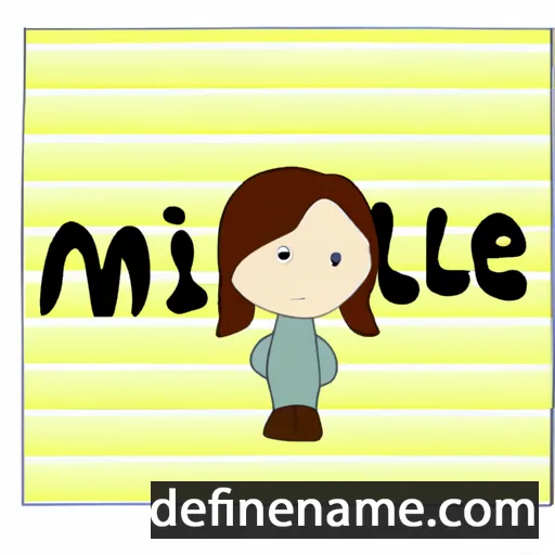 cartoon of the name Milene