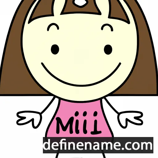 cartoon of the name Mili