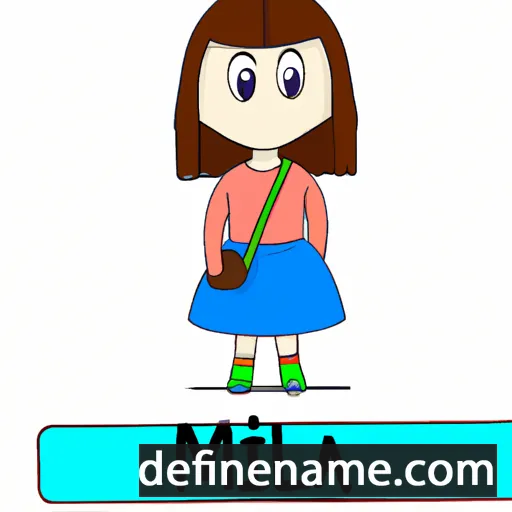 cartoon of the name Milia