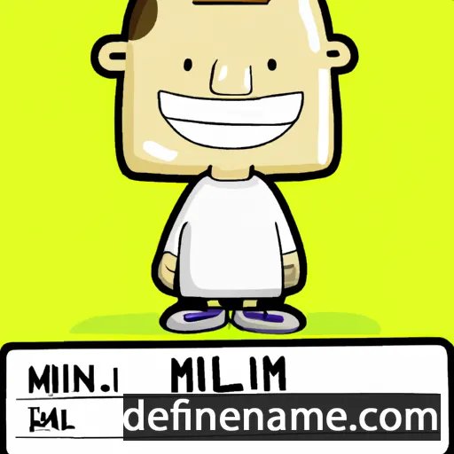 cartoon of the name Miliam