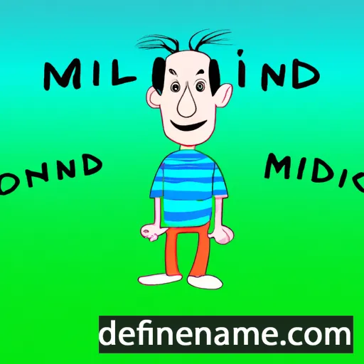 cartoon of the name Milind