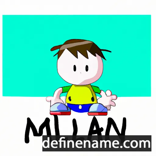 cartoon of the name Millán