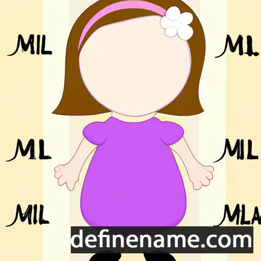 cartoon of the name Milla